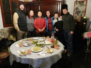 traditional family dinner, China