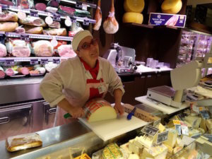 Milan cheese seller