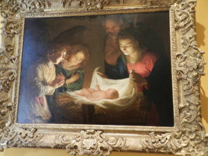 Uffizi museum Adoration of the Christ child by della Notti