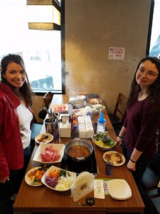 Jenny and Kate Jinhae restaurant 