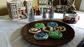 Snowmen sugar cookies