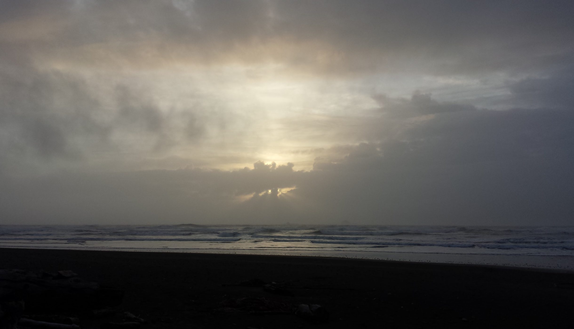 Beautiful sky over the ocean