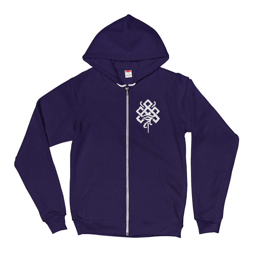 Rune Warrior Zip-up Hoodie sweater • Frank Morin